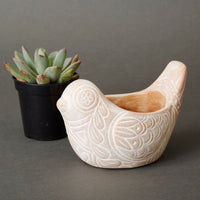 Small Terracotta Bird Pot