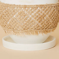 Small Macrame Wrap Terracotta Pot