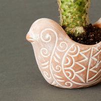 Mini Terracotta Bird Pot