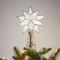 Small Gold Capiz Shell Star Tree Topper