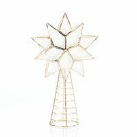 Small Gold Capiz Shell Star Tree Topper