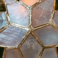 Gold Capiz Shell Star Ornament Set of 3