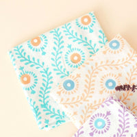 Colorful Motif Block Print Napkin Set