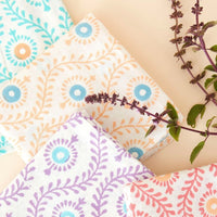 Colorful Motif Block Print Napkin Set