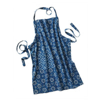 Indigo Block Print Apron