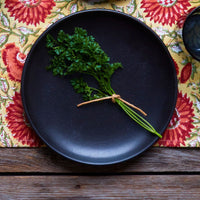 Orange Sunflower Block Print Table Runner
