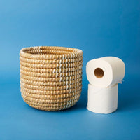 14" Small Grass Ribbon Planter Shelf Basket Set of 3