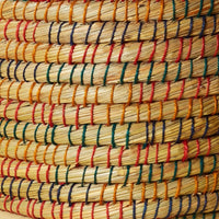 16" Small Storage Rainbow Grass Lid Basket