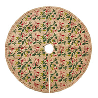 Holiday Mistletoe Jute Tree Skirt
