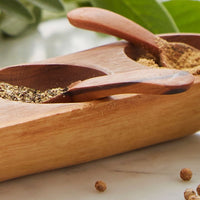 Mini Wood Spice Tray Set