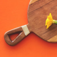 Olive Wood Paddle Cheese Board