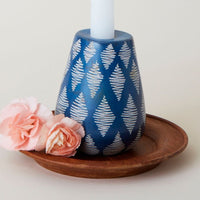 Kisii Stone Teal 2 in 1 Candle Holder