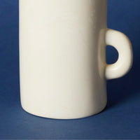 Kisii Stone Tall White Cylinder Vase Succulent Pot