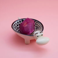 Kisii Stone Hippo Footed Ring Paper Clips Dish