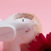 Kisii Stone Elephant Tealight Holder