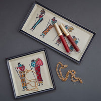 Kisii Stone Small African Women Ring Paper Clip Dish Jewelry Trays