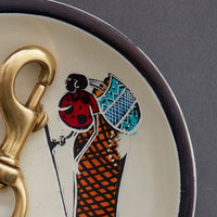 Kisii Stone African Women Round Paper Clips Ring Dish