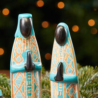 Kisii Stone Kitenge Black Nativity Set