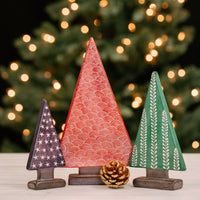 Kisii Stone Colorful Mini Holy Family Nativity Holiday Trees