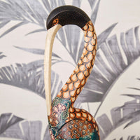 Tall Batik Ibis Bird Statue
