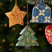 Batik Cookie Shapes Ornaments Set