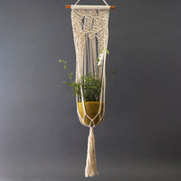 Olive Green Felt Hanging Succulent Planter Set