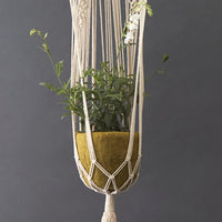 Olive Green Felt Hanging Succulent Planter Set