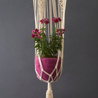 Pink Felt Hanging Succulent Planter Set