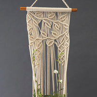 Burgundy Felt Hanging Succulent Planter Set