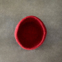 Burgundy Felt Succulent Planter