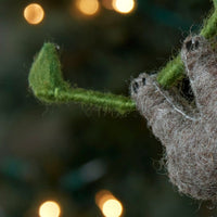 Felt Holiday Sloth Ornament