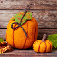 Small Felt Fall Decor Pumpkin