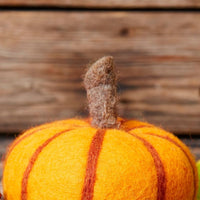 Small Felt Fall Decor Pumpkin