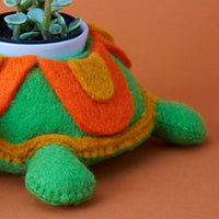 Felt Tortoise Ceramic Planter
