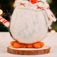 Felt Penguin Holiday Figurine