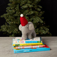 Felt Elephant Holiday Figurine
