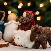 Colorful Felt Nativity Scene Manger Set of 10