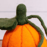 Felt Fall Pumpkins with Vine Set of 3