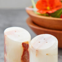 Onyx Marble Stone Salt Pepper Shakers