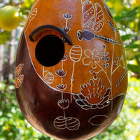 Dragon Fly Gourd Bird House