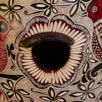 Red Spring Motif Gourd Bird House