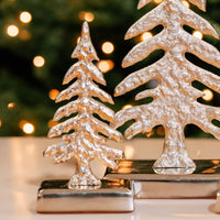 Set of Holiday Gold Reindeers Silver Trees