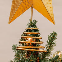 Large Gold Star Tree Topper