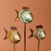 Shona Stone Fish Family Sculpture Set