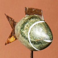 Shona Stone Fish Family Sculpture Set