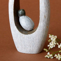 Shona Stone Newborn Family Sculpture