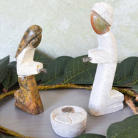 Shona Stone Praying Holy Family