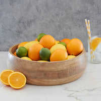 Large Wooden Salad Bowls for Party, Catering, Buffet, Wedding, Office, Restaurant, Serving, Mixing, Centerpiece, Fruits, Chips