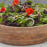Large Wooden Salad Bowls for Party, Catering, Buffet, Wedding, Office, Restaurant, Serving, Mixing, Centerpiece, Fruits, Chips