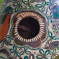 Green Spring Motif Gourd Bird House